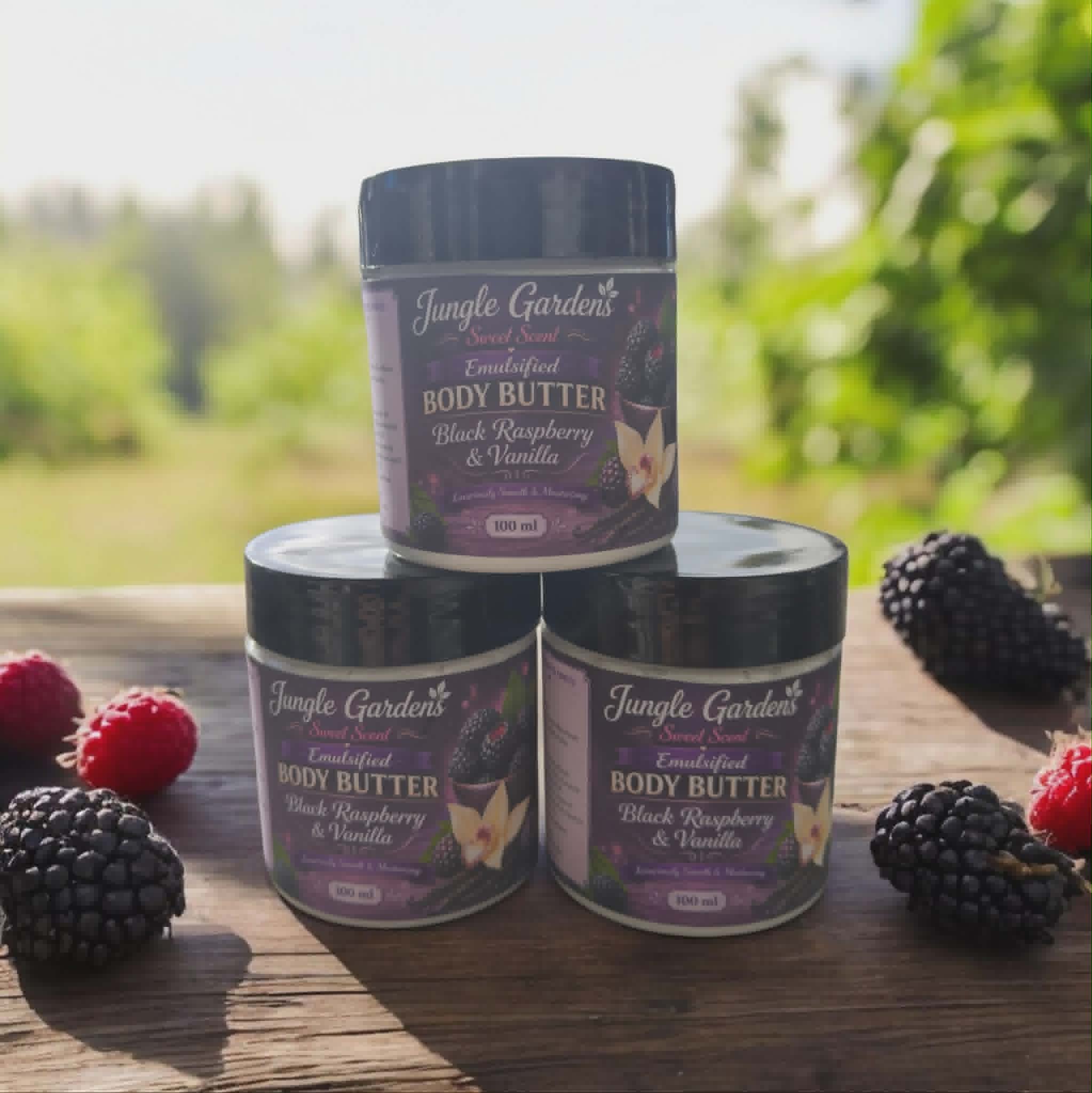 Emulsified Body Butter – Black Raspberry & Vanilla