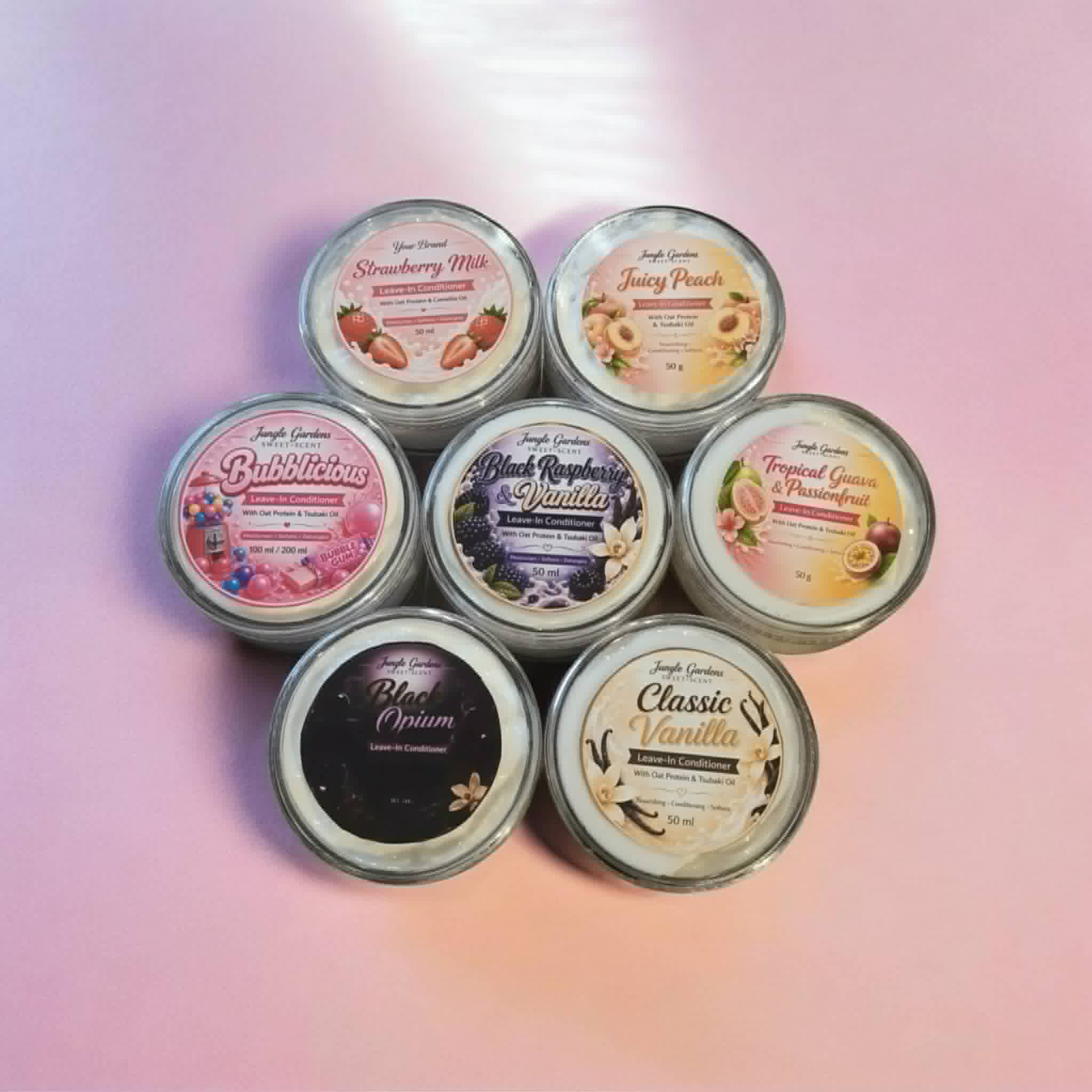 Leave-In Hair Conditioner Sample Pack – 7 Scents