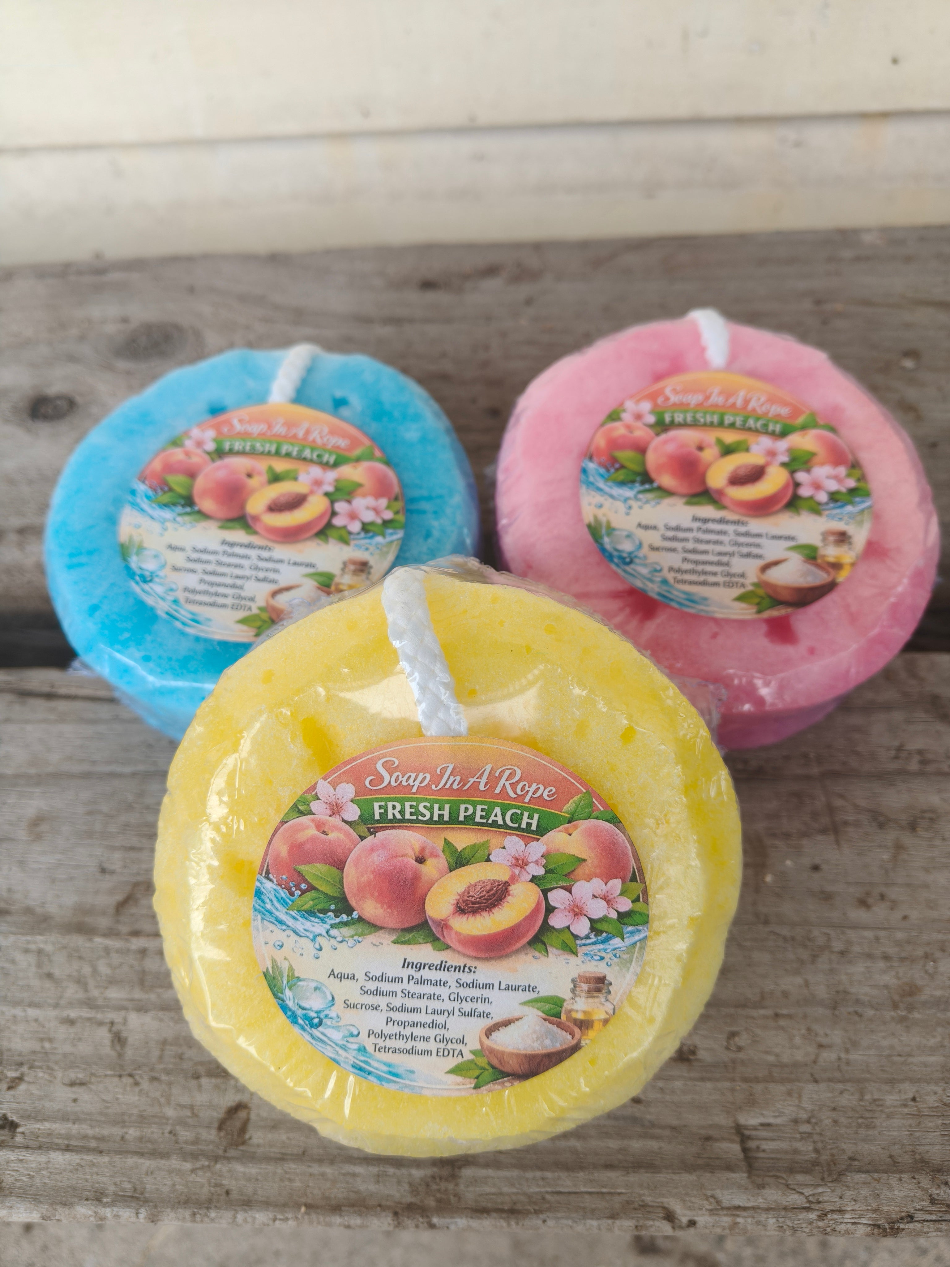 Fresh Peach Soap Sponge