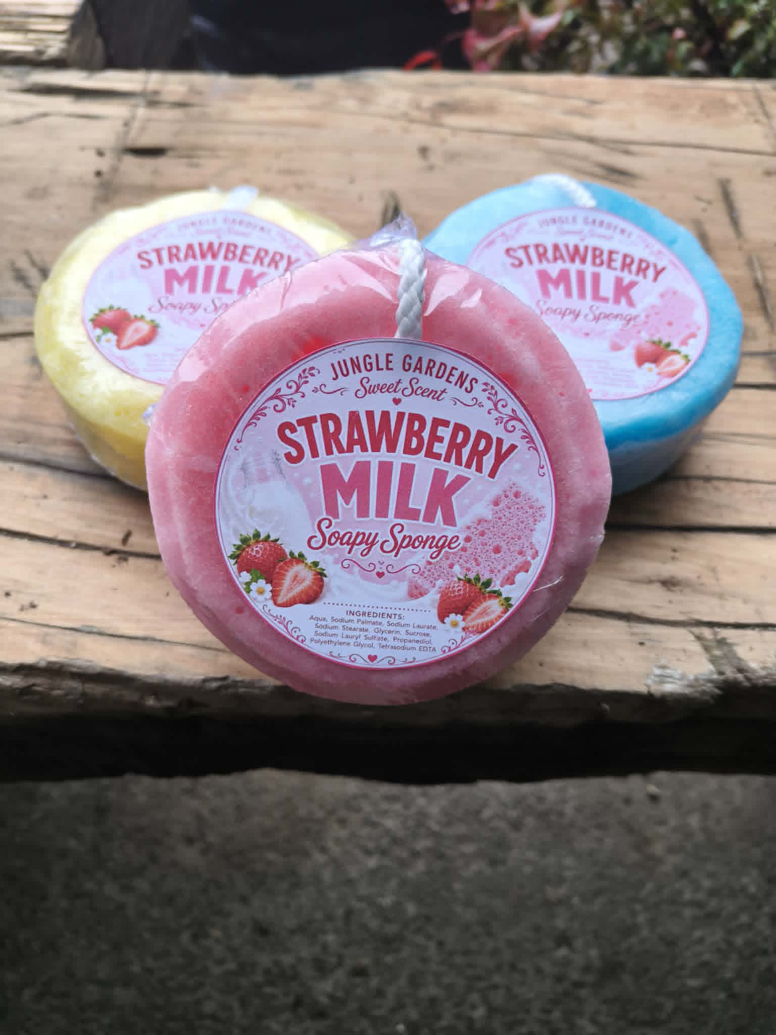 Strawberry Milk Soap Sponge